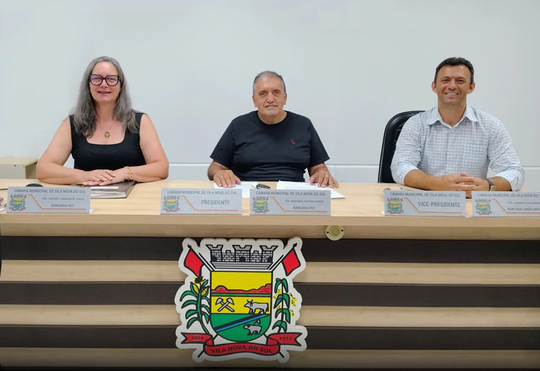 Câmara de Vila Nova do Sul inicia novo capítulo com posse da Mesa Diretora